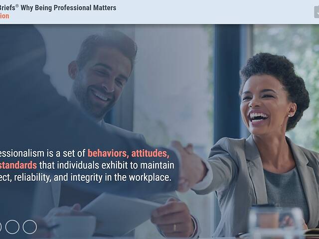 TrainingBriefs® Why Being Professional Matters